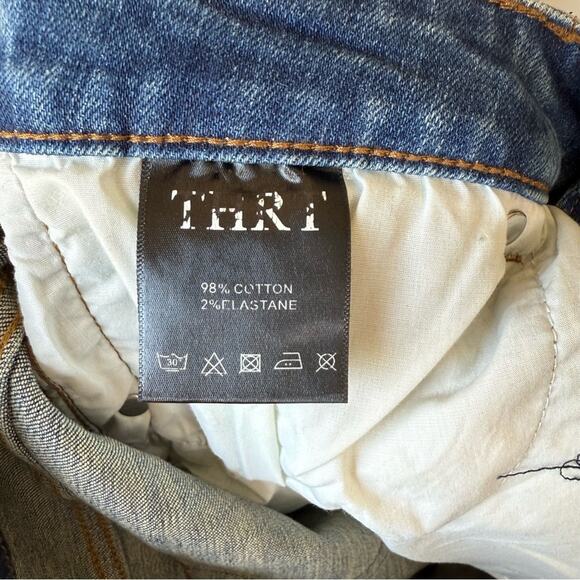 Men's Thrt Shredded Denim Flare Leg Jeans Size 36 - Picture 4 of 6